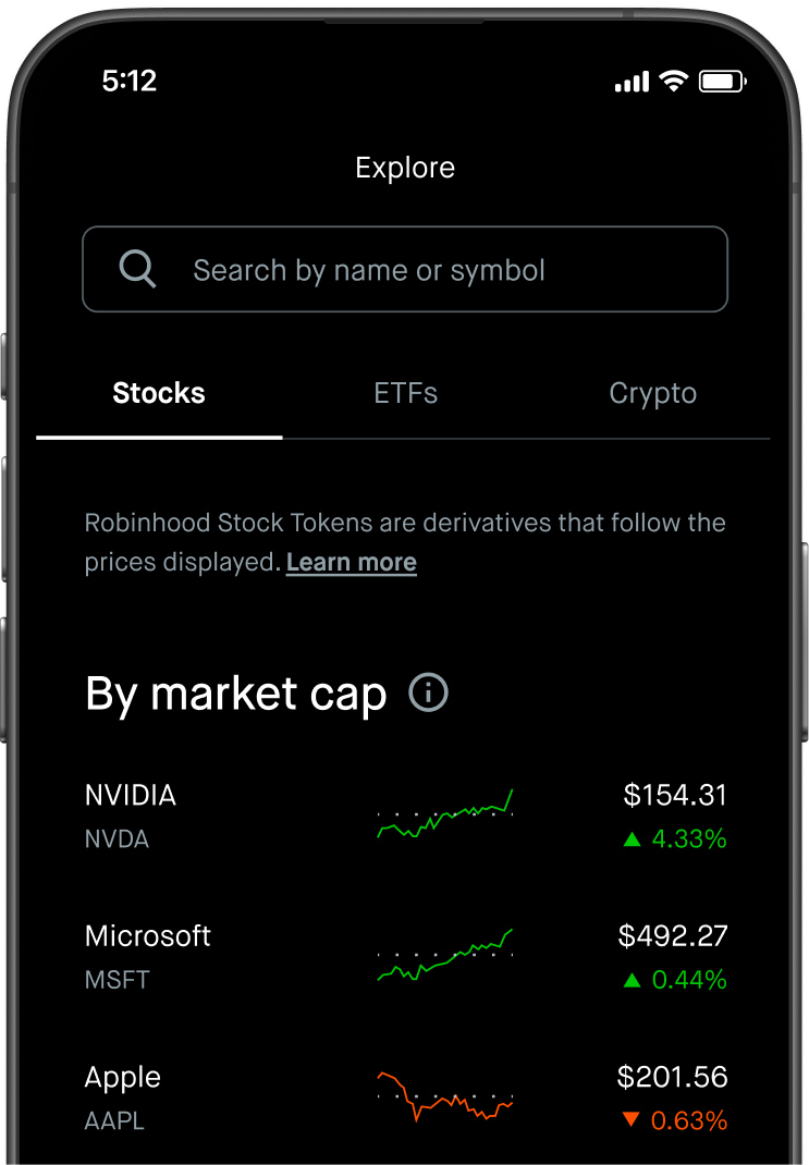Explore Stock Tokens